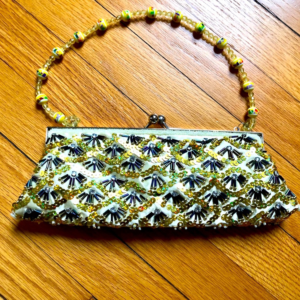 Sequined and Beaded Evening Bag